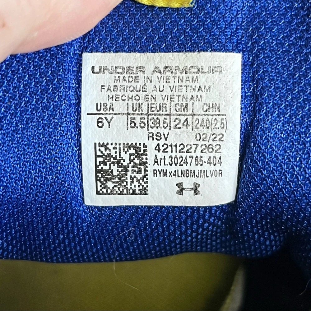 Under Armour Curry 3Z5 NM Basketball Shoes Kids 6Y or women’s 7.5 Sneakers